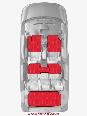 ЭВА коврики «Queen Lux» комплект для Honda Prelude (BA8, BA8, BB1, BB4)
